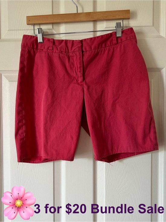 Talbots Pants - Talbots Bright Red Flat Front Bermuda Shorts – Size 6